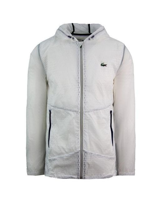 Lacoste Gray Windbreaker Jacket for men