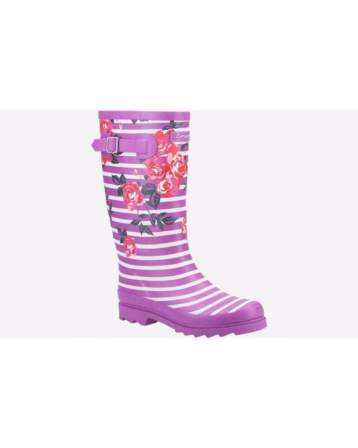 Cotswold Pink Chilson Memory Foam Wellingtons