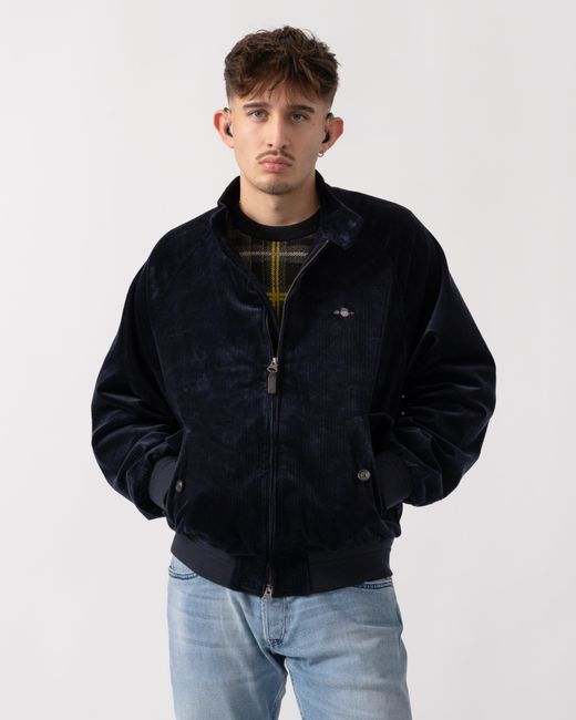 Gant Blue Cord Harrington Jacket for men