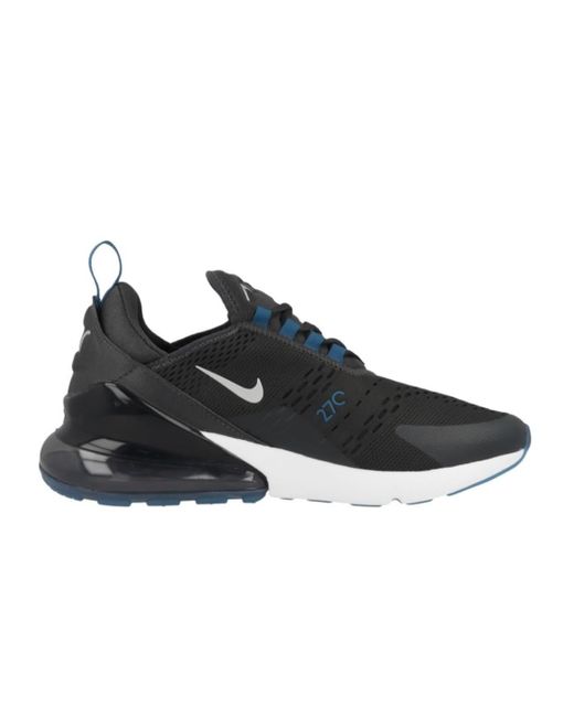 Nike Black Air Max 270 Trainers, Anthracite/Metallic for men