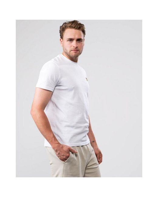 Lyle & Scott White Plain T-Shirt for men