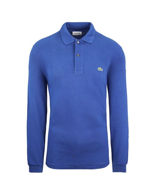Lacoste Blue Classic Fit Polo Shirt Cotton for men