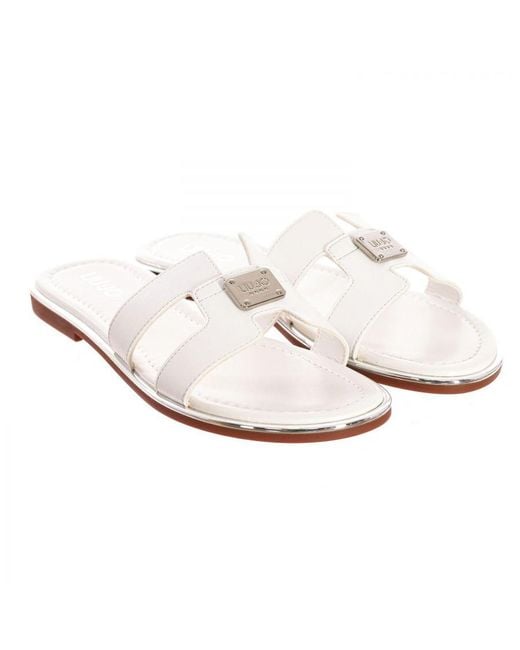 Liu Jo White Slipper Style Sandal Sally 511 4A3711Ex014