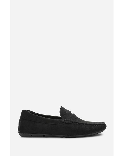 Where's That From Black Kyle Suede Slip On Bubble Loafer