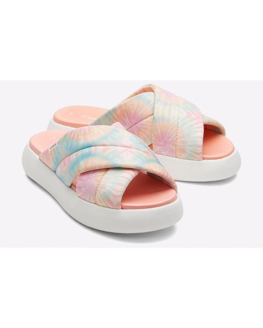 TOMS White Alpargata Mallow Crossover Mule