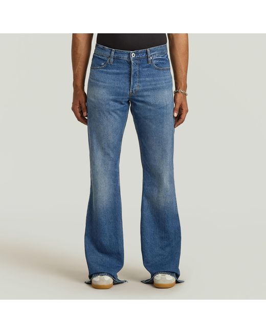 G-Star Blue Triple A Flare Jeans for men
