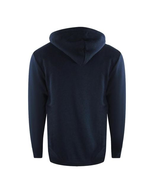 Moschino Blue Love Hoodie Box Logo Cotton for men