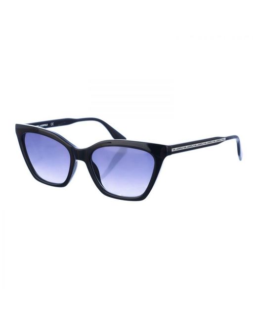 Karl Lagerfeld Vlindervormige Acetaat Zonnebril Kl6061s in het Blue