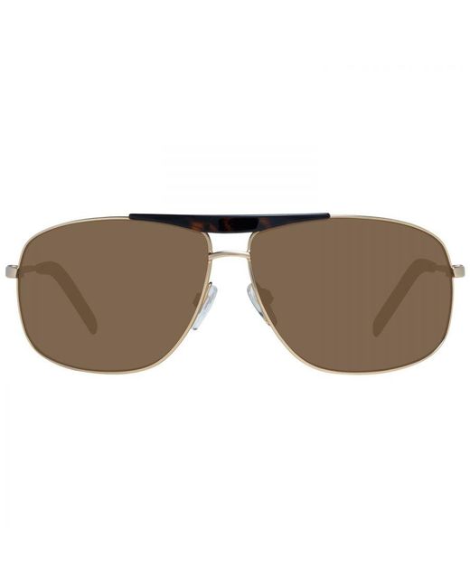 Tommy Hilfiger Brown Rectangle Sunglasses With 100% Uva & Uvb Protection for men