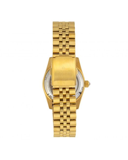 Empress Metallic Constance Automatic Bracelet Watch W/Date