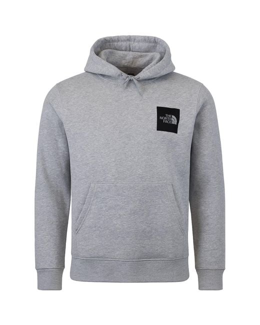 The North Face Gray Fine Light Hoodie Cotton for men