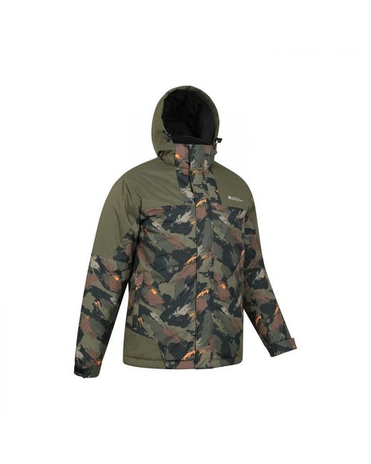 Mountain Warehouse Shadow Ii Printed Ski Jacket (donkere Khaki) in het Gray voor heren