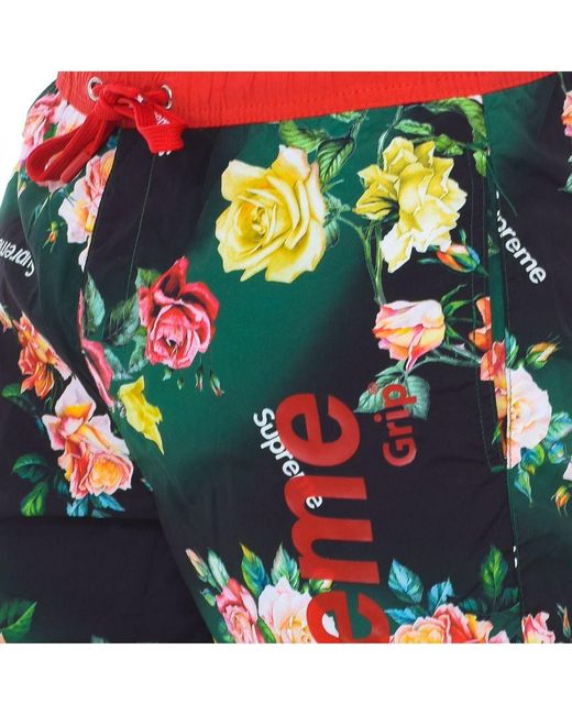 Supreme Blue Roses Print Boxer Swimsuit for men