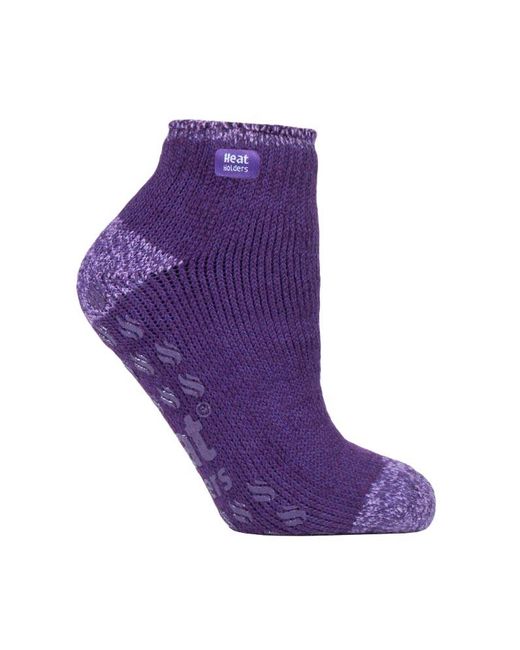Heat Holders Purple Ladies 2.3 Tog Thermal Low Cut Ankle Slipper Socks