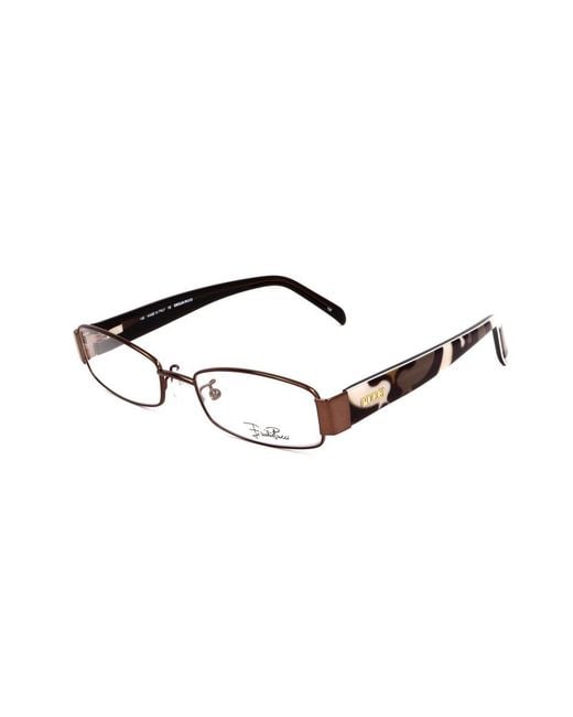 Emilio Pucci Brown Metal Glasses (Frames) Accessory
