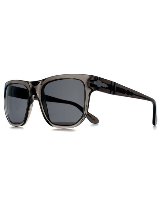 Persol Gray Square Opal Smoke Dark Polarized Po3306S