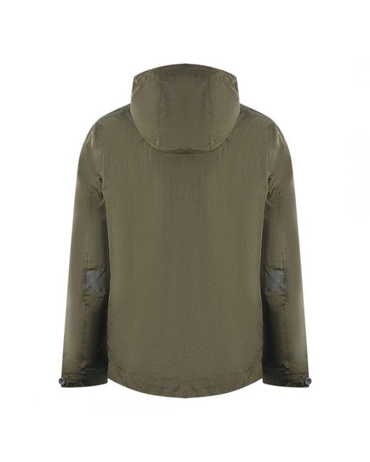 Lyle & Scott Green Plain Hooded Jacket for men
