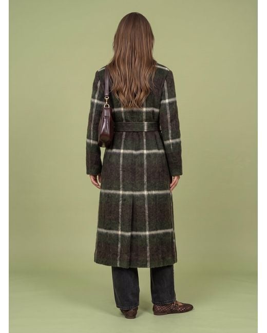 Urban Bliss Natural Check Belted Coat