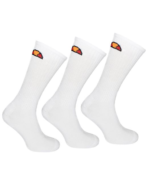 Ellesse White 3-Pack Tisbi Long Socks for men