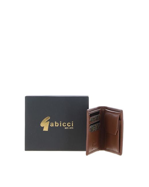 Gabicci Black '802' Real Leather 4 Card Billfold Wallet for men