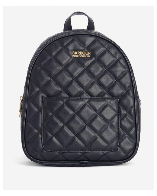 Barbour Blue Quilted Uxbridge Backpack