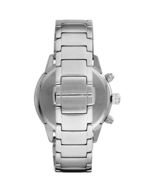 Emporio Armani Metallic Steel Chronograph Watch for men