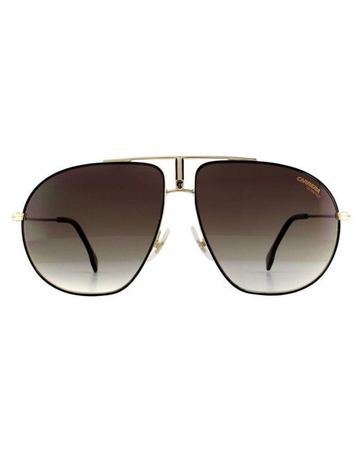 Carrera Brown Aviator Gradient Sunglasses Metal