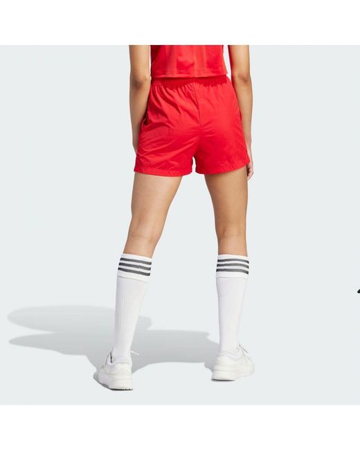 Adidas Red Tiro Snap-Button Shorts