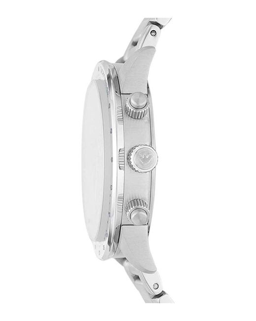 Emporio Armani Gray Mario Watch Ar11306 Stainless Steel (Archived) for men