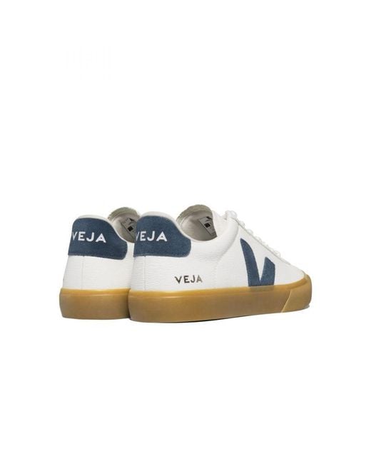 Veja White Campo Chrome Free Leather Trainer Extra/California/Natural for men