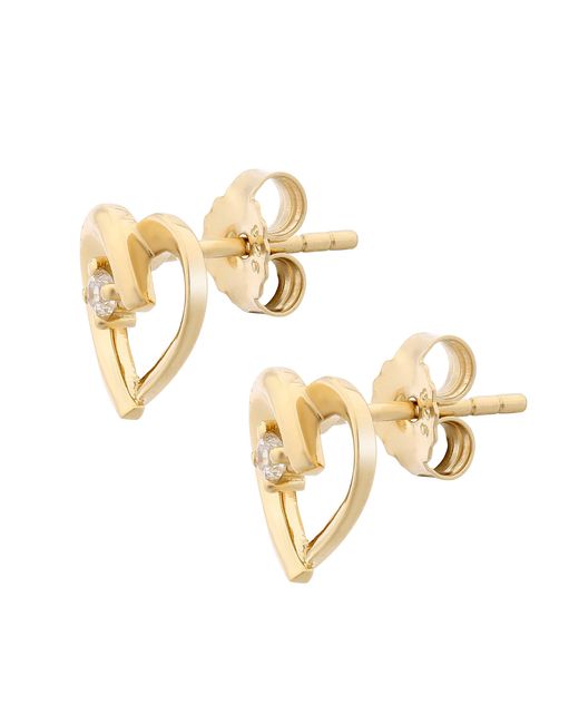 Orphelia Metallic 'Mera' 925 Sterling Stud Earrings