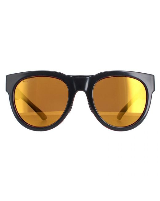 Smith Brown Round Mirror Polarised Crusader