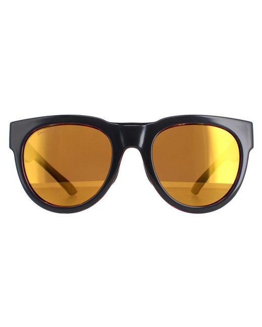 Smith Brown Round Mirror Polarised Crusader