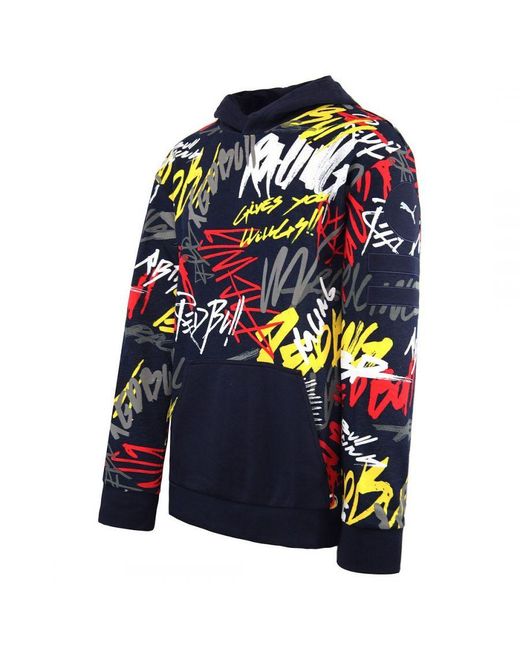 PUMA Blue Bull Racing Street Midlayer Hoody Pullover Jumper 595145 01 for men