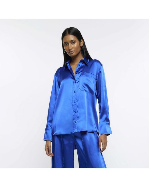 River island sale blue shirt