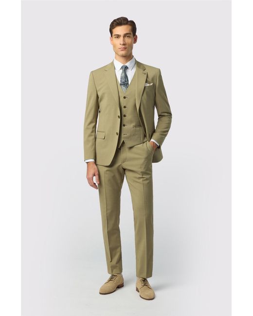 Ted Baker Green Single Breasted Long Sleeve Two Button Slim Fit Suit Jacket for men