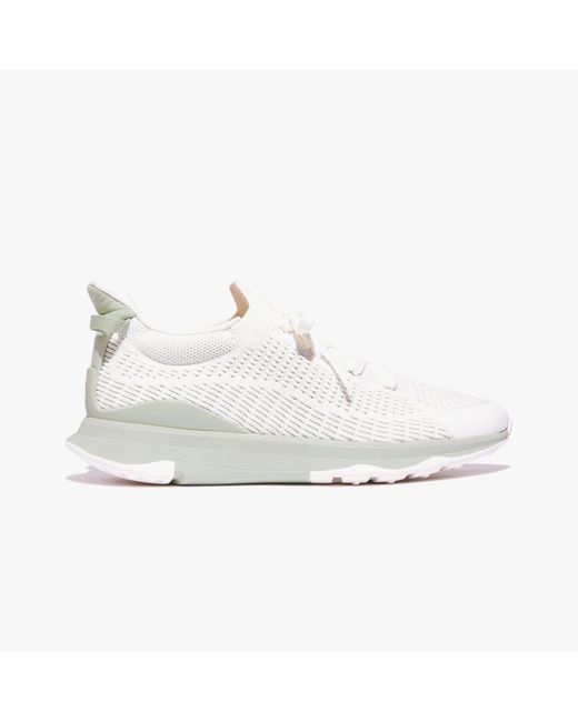 Fitflop White Vitamin Ffx Knit Trainers Urban/Sagebrush Nylon
