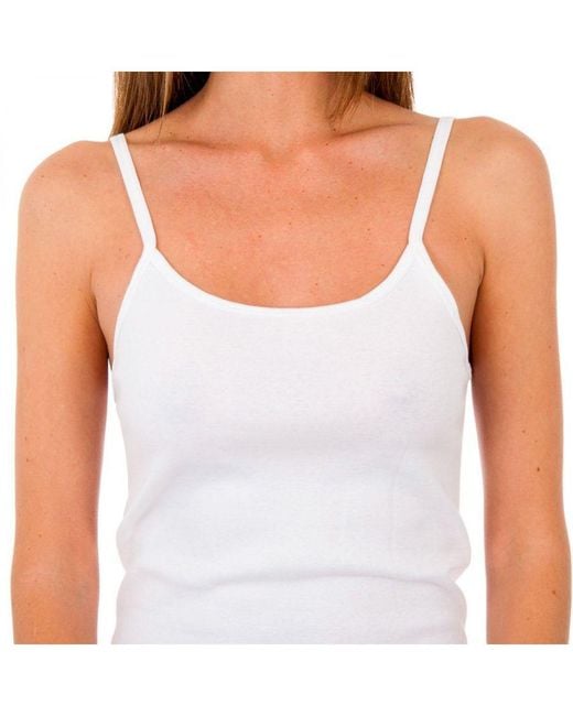 Abanderado White Liberty Seamless Tank Top 4786