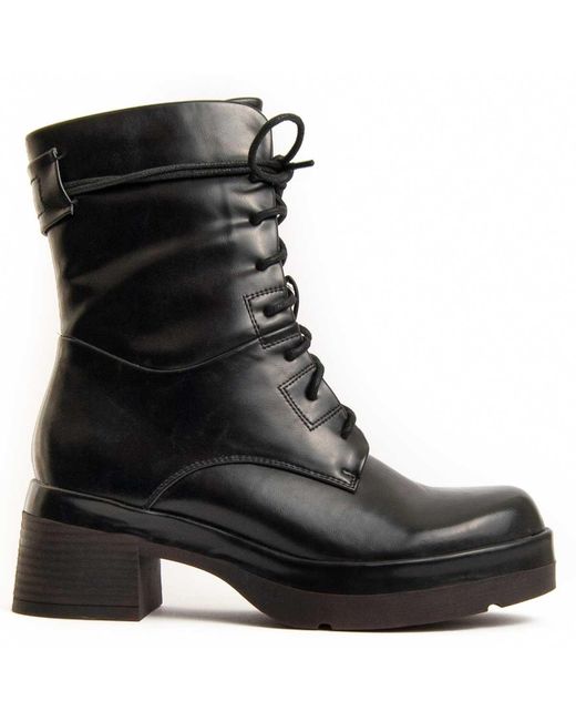 Montevita Black Heel Ankle Boot Rammba