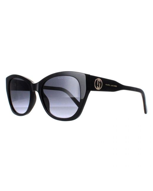 Marc Jacobs Black Cat Eye Shiny Dark Gradient 732/S