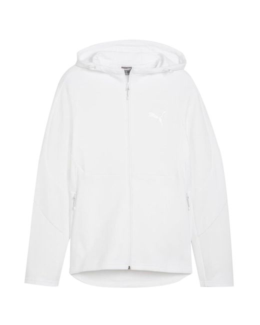 PUMA White Evostripe Track Jacket Cotton for men