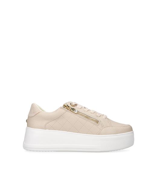 Carvela Kurt Geiger Natural Jive Zip Sneakers