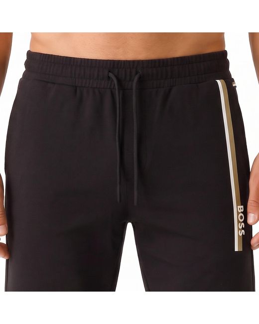 Boss Black Cotton Sports Shorts 50554778 for men