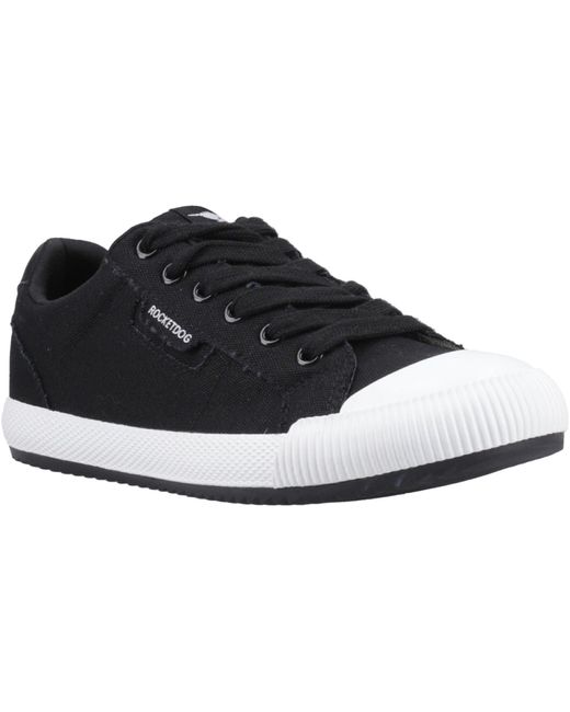 Rocket Dog Black Cheery Low Cotton Trainers
