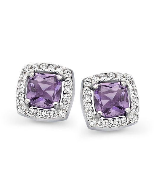 Orphelia Metallic 'Faustine' 925 Sterling Stud Earrings