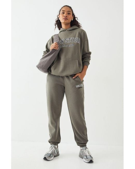 DSGN Studio Green Applique Oversized Cuffed Jogger