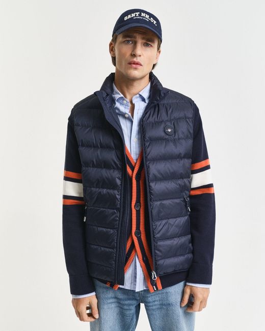 Gant Blue Light Down Padded Gilet for men