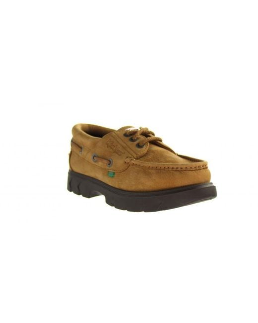 Kickers Brown Lennon Boat Shoes Leather (Archived) for men