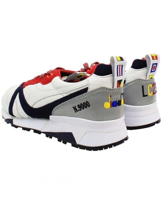 Diadora Red N9000 Sailing Off Trainers for men