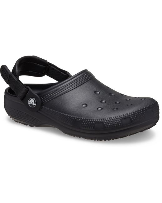 CROCSTM Black Classic Work Clog Thermoplastic Clogs for men
